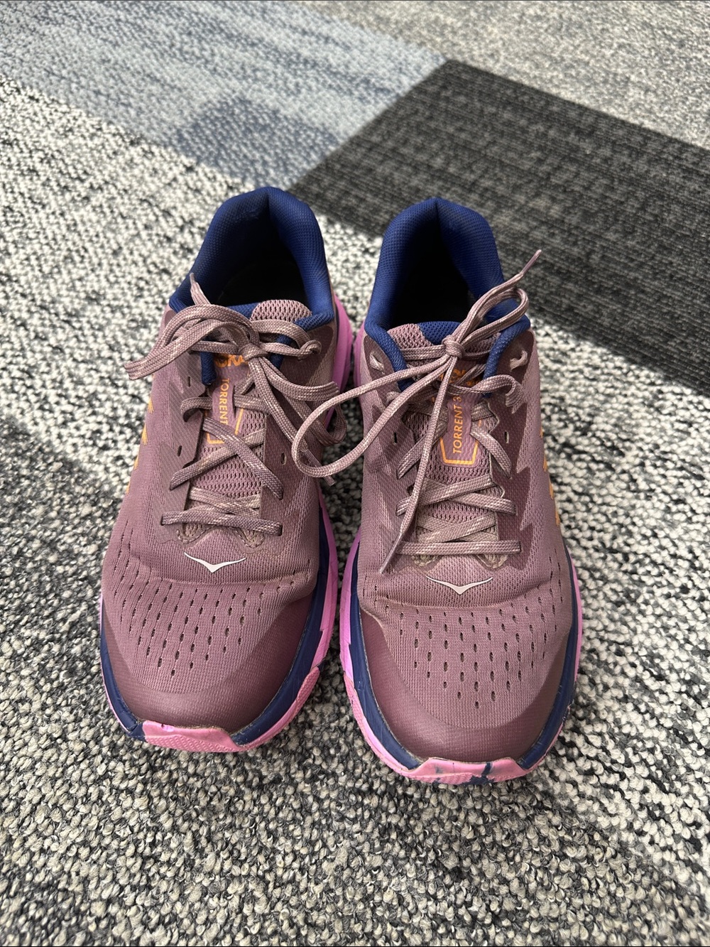 HOKA Torrent 3 Shoes Pink Orange Shoes - Picture 2 of 6